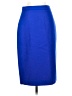 Pure Collection 100% Wool Solid Blue Wool Skirt Size 2 - photo 1