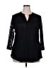Timeson Black Long Sleeve Blouse Size XXL - photo 1