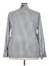Acevog 100% Polyester Houndstooth Silver Long Sleeve Blouse Size 3X - photo 2