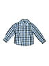 Crown & Ivy Checkered-gingham Blue Long Sleeve Button-Down Shirt Size 4T - photo 1