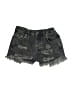 Subdued Camo Black Denim Shorts Size 22 - photo 1