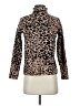 Tahari Animal Print Brown Turtleneck Sweater Size XS - photo 1