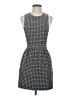 Topshop Houndstooth Gray Casual Dress Size 2 - photo 1