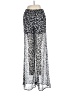 BCBGeneration 100% Polyester Animal Print Silver Casual Pants Size M - photo 2
