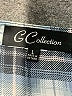 G Collection 100% Polyester Plaid Blue 3/4 Sleeve Blouse Size L - photo 7