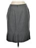 Petite Sophisticate Solid Gray Wool Skirt Size 4 - photo 2