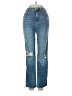 FRAME Hearts Blue Jeans Size 24 waist - photo 1