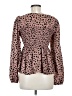 Shein 100% Polyester Pink Long Sleeve Blouse Size 6 - photo 2