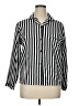 Unbranded Stripes Black White Long Sleeve Blouse Size XL - photo 1