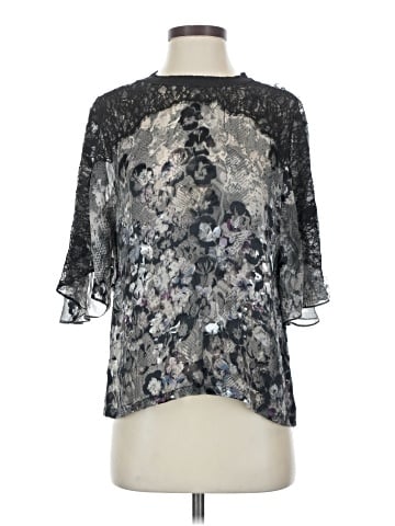 Yigal Azrouël New York 3/4 Sleeve Silk Top (view 1)