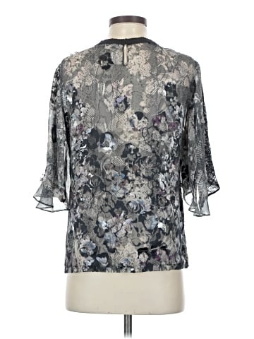 Yigal Azrouël New York 3/4 Sleeve Silk Top (view 2)