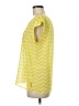 Charming Charlie 100% Polyester Yellow Short Sleeve Blouse Size M - photo 5