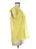 Charming Charlie 100% Polyester Yellow Short Sleeve Blouse Size M - photo 4