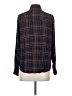 Express Plaid Blue Long Sleeve Button-Down Shirt Size S - photo 2