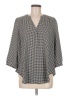 Torrid 100% Polyester Houndstooth Gray 3/4 Sleeve Blouse Size Med Plus (00) - photo 1