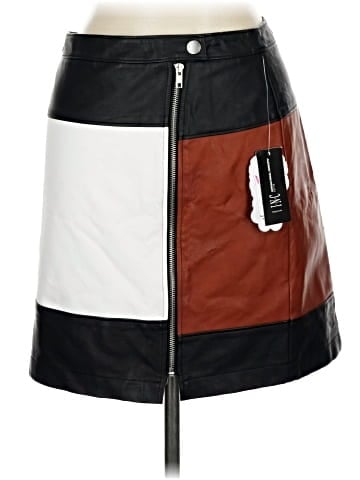 Inc International Concepts Faux Leather Skirt - front