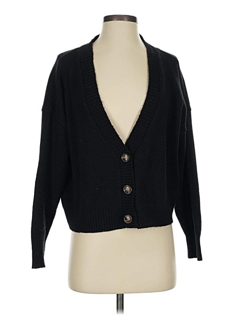 Pre-owned Wild Fable Cardigan Sweater In Black