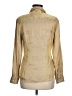 Ann Taylor Metallic Gold Tan Long Sleeve Button-Down Shirt Size 6 - photo 2
