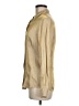 Ann Taylor Metallic Gold Tan Long Sleeve Button-Down Shirt Size 6 - photo 5
