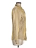 Ann Taylor Metallic Gold Tan Long Sleeve Button-Down Shirt Size 6 - photo 4