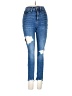 Express Hearts Blue Jeans Size 2 - photo 1