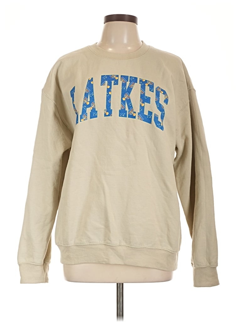 Pre-owned Gildan Sweatshirt In Brown