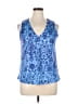 Unbranded 100% Polyester Blue Tank Top Size XL - photo 1