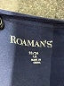 Roaman's 100% Polyester Blue 3/4 Sleeve Top Size 22 (1X) - photo 7