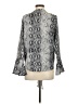 Entro 100% Polyester Gray Long Sleeve Blouse Size S - photo 2