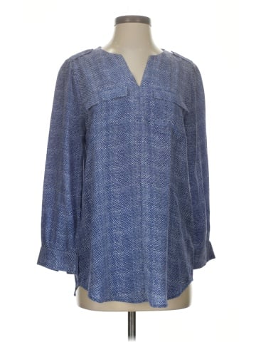 Joie Long Sleeve Silk Top (view 1)