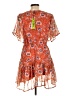 Sam Edelman 100% Polyester Paisley Orange Casual Dress Size 10 - photo 2