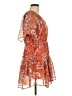 Sam Edelman 100% Polyester Paisley Orange Casual Dress Size 10 - photo 4