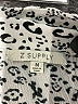 Z Supply Animal Print Silver Ivory Short Sleeve Blouse Size M - photo 7