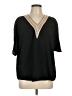 Shein 100% Polyester Black 3/4 Sleeve Top Size 8 - 10 - photo 1