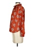 Ann Taylor LOFT 100% Polyester Orange Long Sleeve Blouse Size XXS - photo 5
