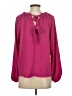 Scoop Pink Long Sleeve Blouse Size S - photo 2