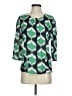 Boden 100% Viscose Green 3/4 Sleeve Blouse Size 4 - photo 1