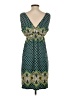 Max Studio Paisley Green Cocktail Dress Size S - photo 2