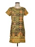 Angie 100% Polyester Paisley Yellow Casual Dress Size S - photo 1
