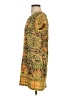 Angie 100% Polyester Paisley Yellow Casual Dress Size S - photo 5