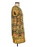 Angie 100% Polyester Paisley Yellow Casual Dress Size S - photo 4