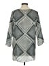Calypso St. Barth 100% Polyester Argyle Gray Kimono Size Med (1) - photo 2