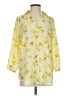 CAbi 100% Polyester Floral Yellow 3/4 Sleeve Blouse Size XS - photo 1