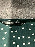 Shein 100% Polyester Polka Dots Teal 3/4 Sleeve Blouse Size 4 - photo 7