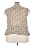 Lane Bryant 100% Polyester Animal Print Ivory Sleeveless Blouse Size 22 - 24 Plus - photo 2