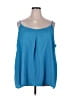 CAPSULE 100% Polyester Blue Tank Top Size 28 - photo 1