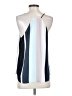 Ann Taylor LOFT Outlet 100% Polyester Blue Sleeveless Blouse Size S - photo 2