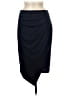 Kate Kasin Solid Black Blue Formal Skirt Size M - photo 1