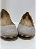 Chloé 100% Suede Chevron-herringbone Ivory Gray Heels Size EU 39 1/2 - photo 3