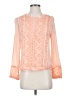 En Creme 100% Rayon Orange Long Sleeve Blouse Size S - photo 1